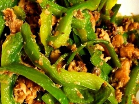 めんつゆで簡単 ピーマンとサバ缶の炒めもの レシピ 作り方 By ゆぅふ 楽天レシピ